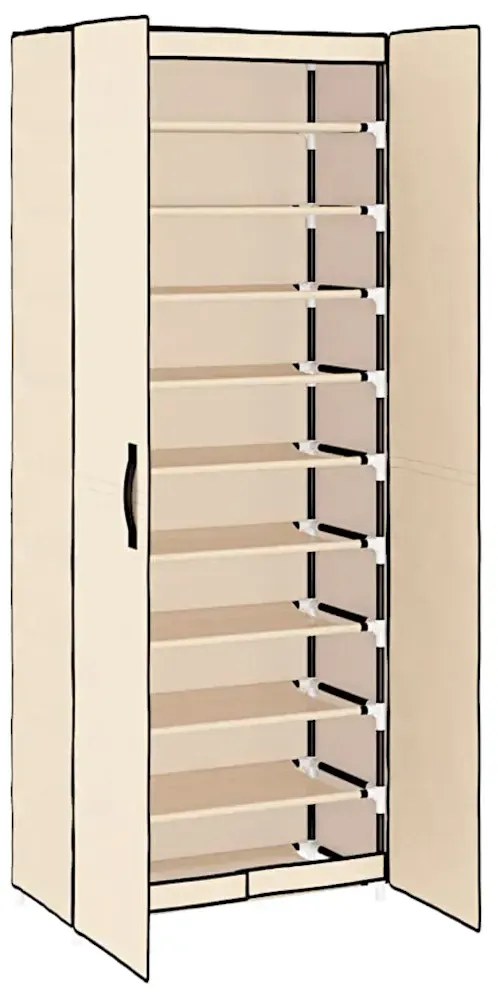Kremowa szafka na buty G9-F43