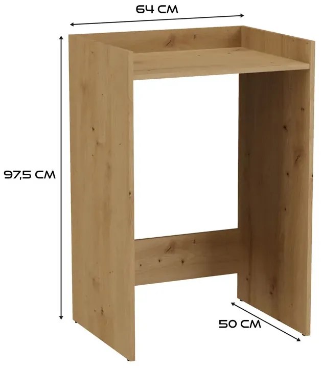 Szafka Do Zabudowy Pralki Dąb Artisan C8-B69