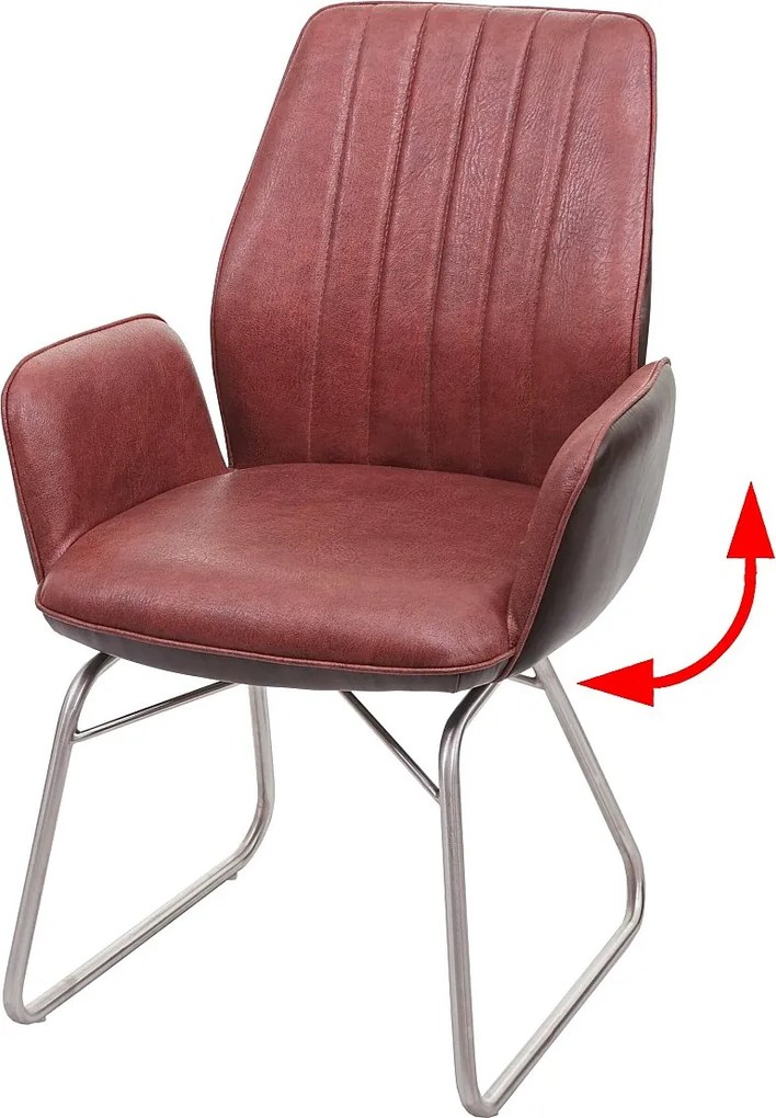 Krzesło do jadalni MCW-G73,  wygląd brązowy zamsz