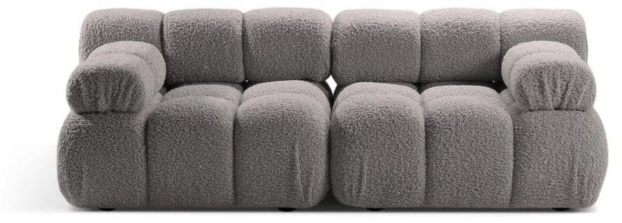 Jasnoszara sofa modułowa z materiału bouclé 188 cm Bellis – Micadoni Home