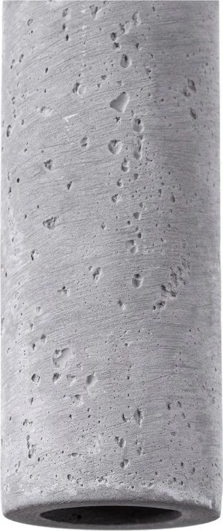 Szara lampa wisząca betonowa Fideus – Sollux