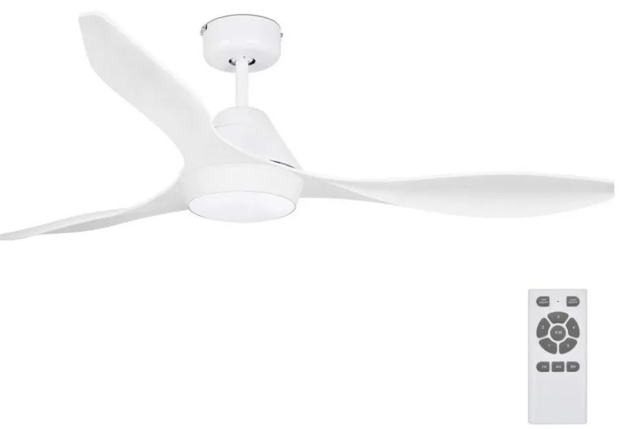 FARO 33346 - Wentylator sufitowy POLARIS LED/18W/230V biały pr. 132 cm + DO