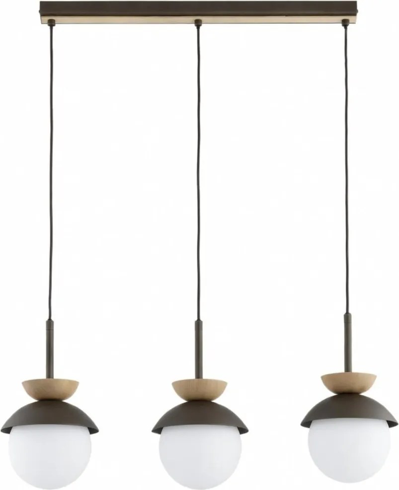 Lampa wisząca na lince REMKE 3xE14/10W/230V brązowa