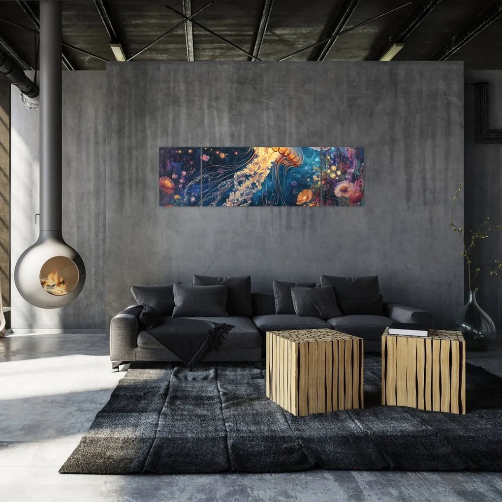 Obraz - Magiczna meduza (170x50 cm)