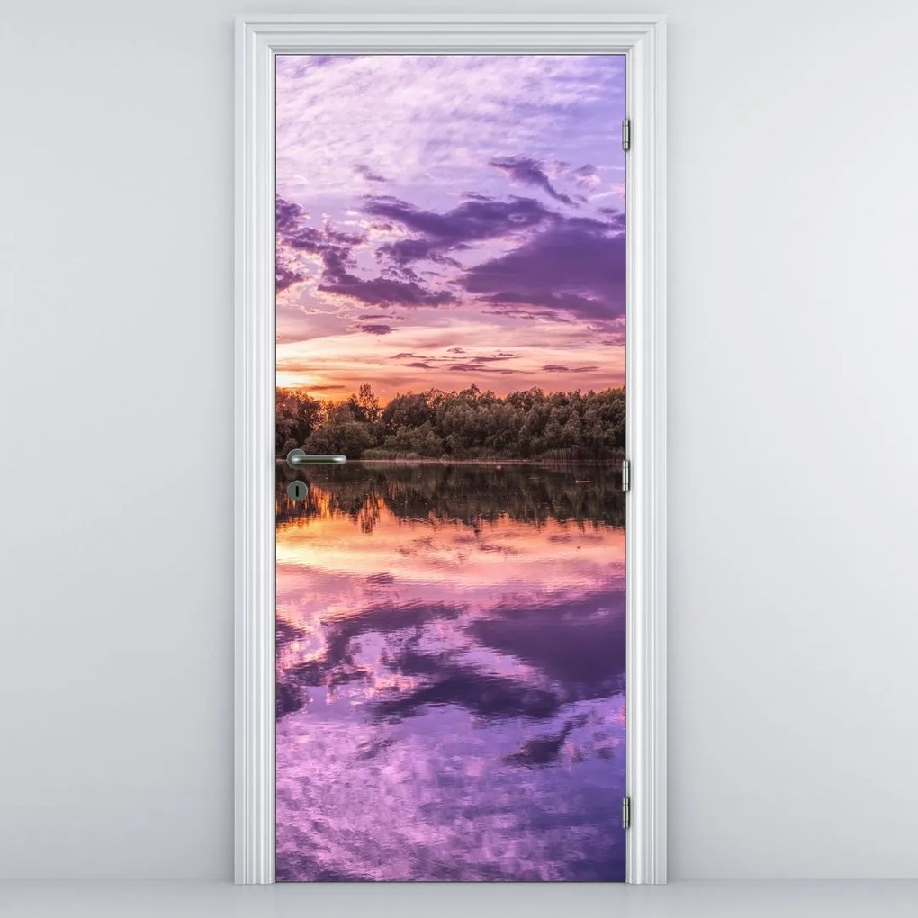 Fototapeta na drzwi - Fioletowe niebo (95x205cm)