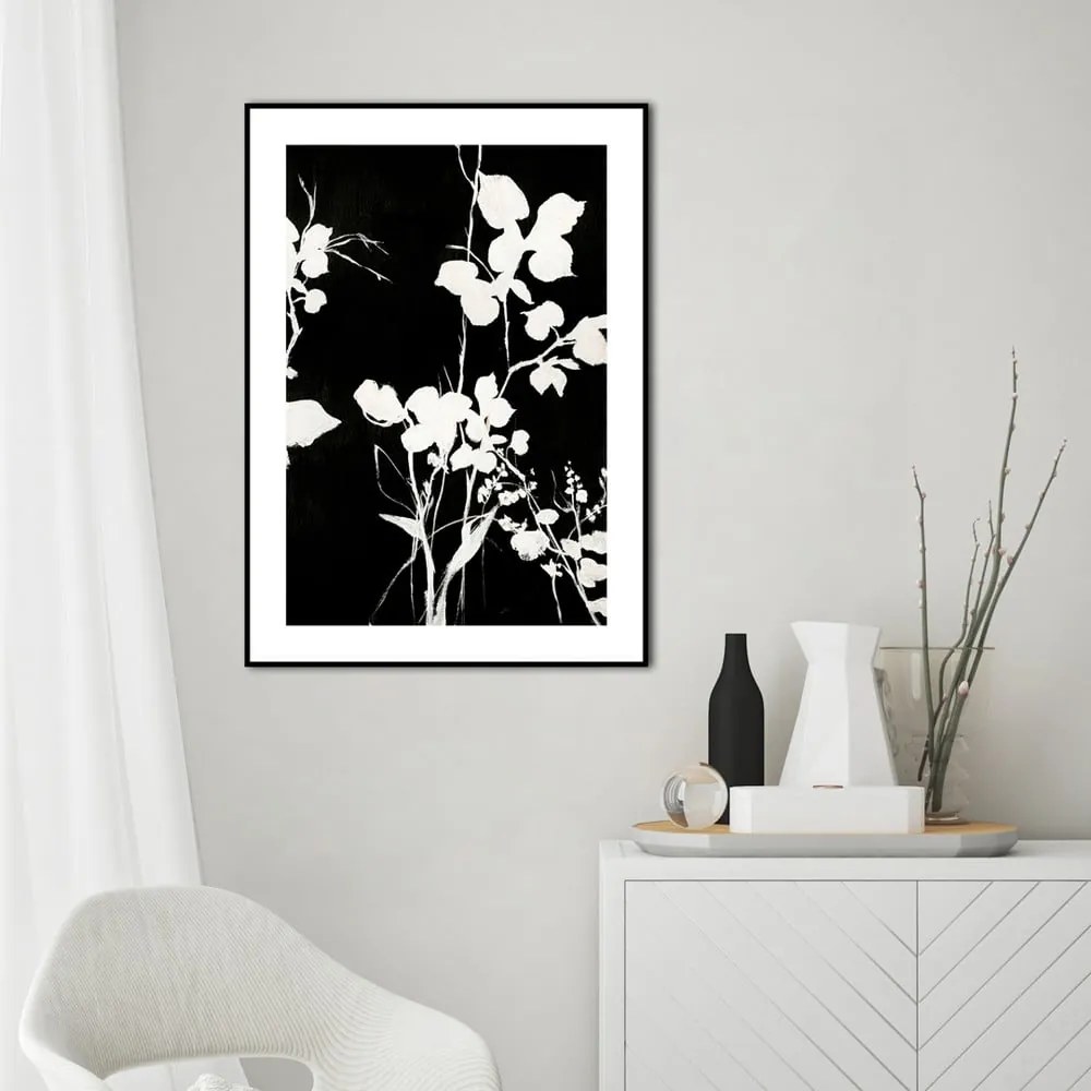 Obraz 50x70 cm Silhouet Leaves – Malerifabrikken