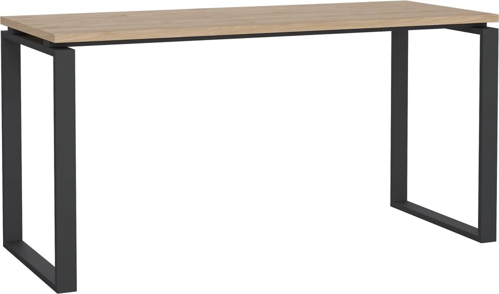 Biurko loft na płozach Sign 150 jackson hickory/szary mat