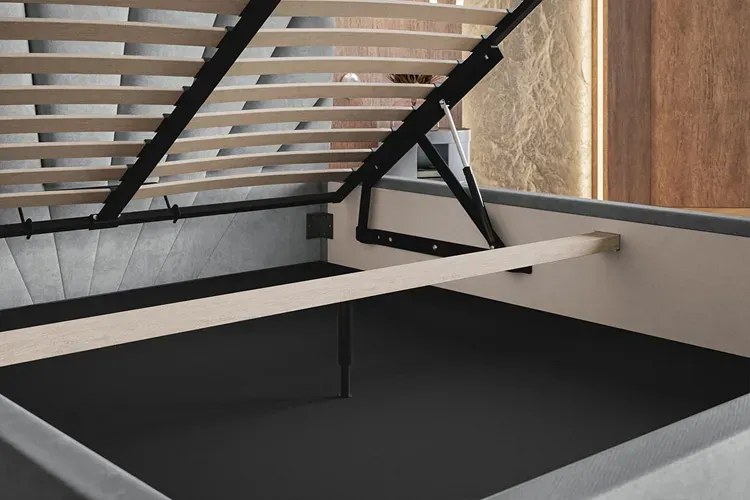 Łóżko małżeńskie z zagłówkiem 160x200 S2-Z23