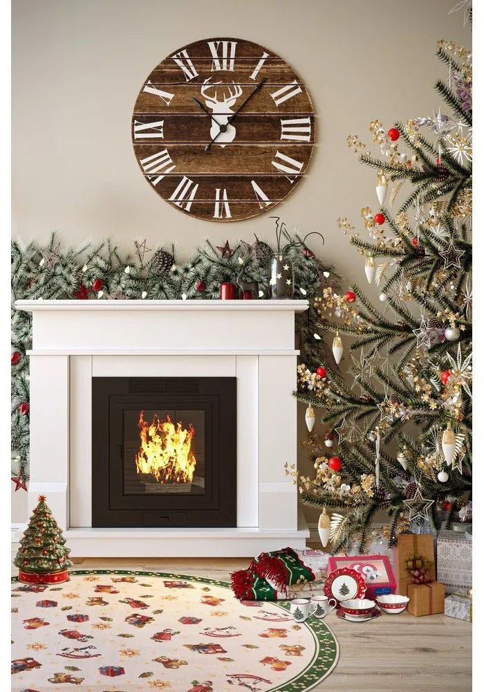 Zielony okrągły dywan ze świątecznym motywem ø 150 cm Green Christmas – Villeroy&amp;Boch