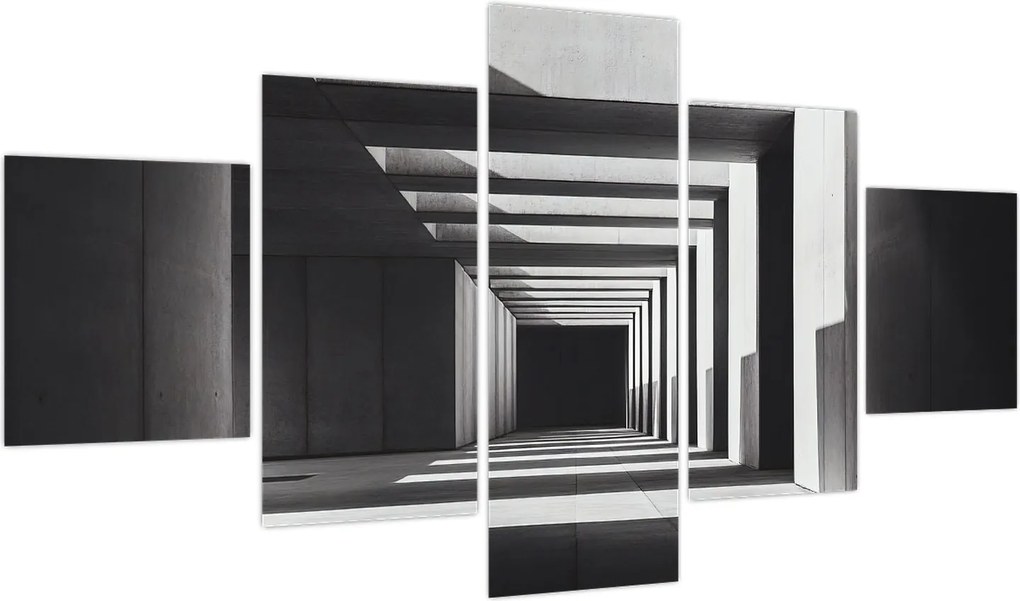 Obraz - Kwadratowy tunel (125x70 cm)