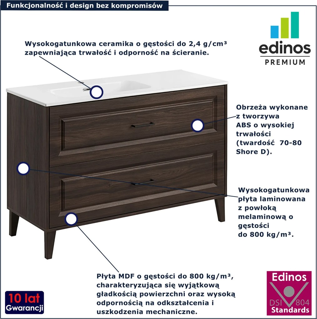 Zestaw łazienkowy szafka z umywalką Dąb Ristretto P9-D67
