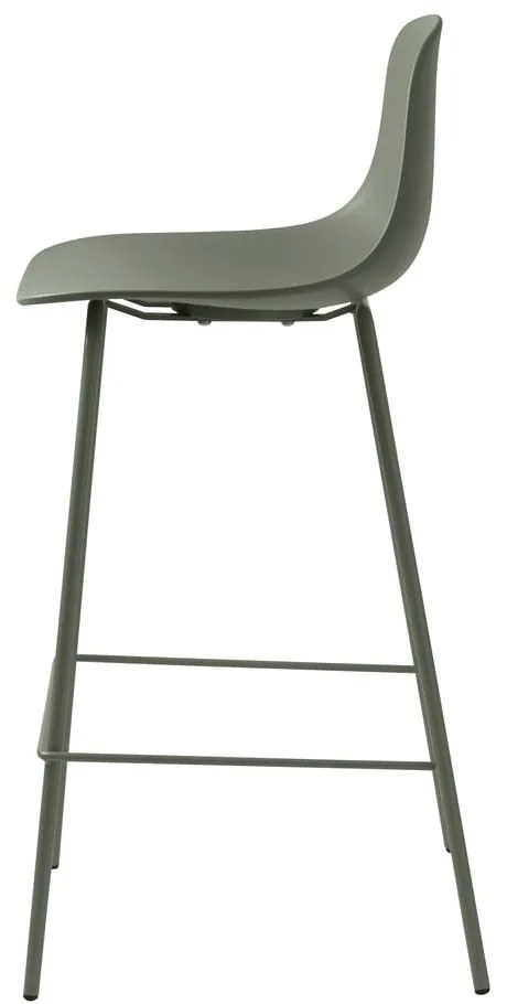 Plastikowy hoker w kolorze khaki 92,5 cm Whitby – Unique Furniture