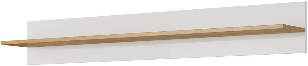 Półka ścienna biały + dąb grandson P7-S69