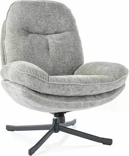 Fotel do salonu HARPER oliwkowy obrotowy