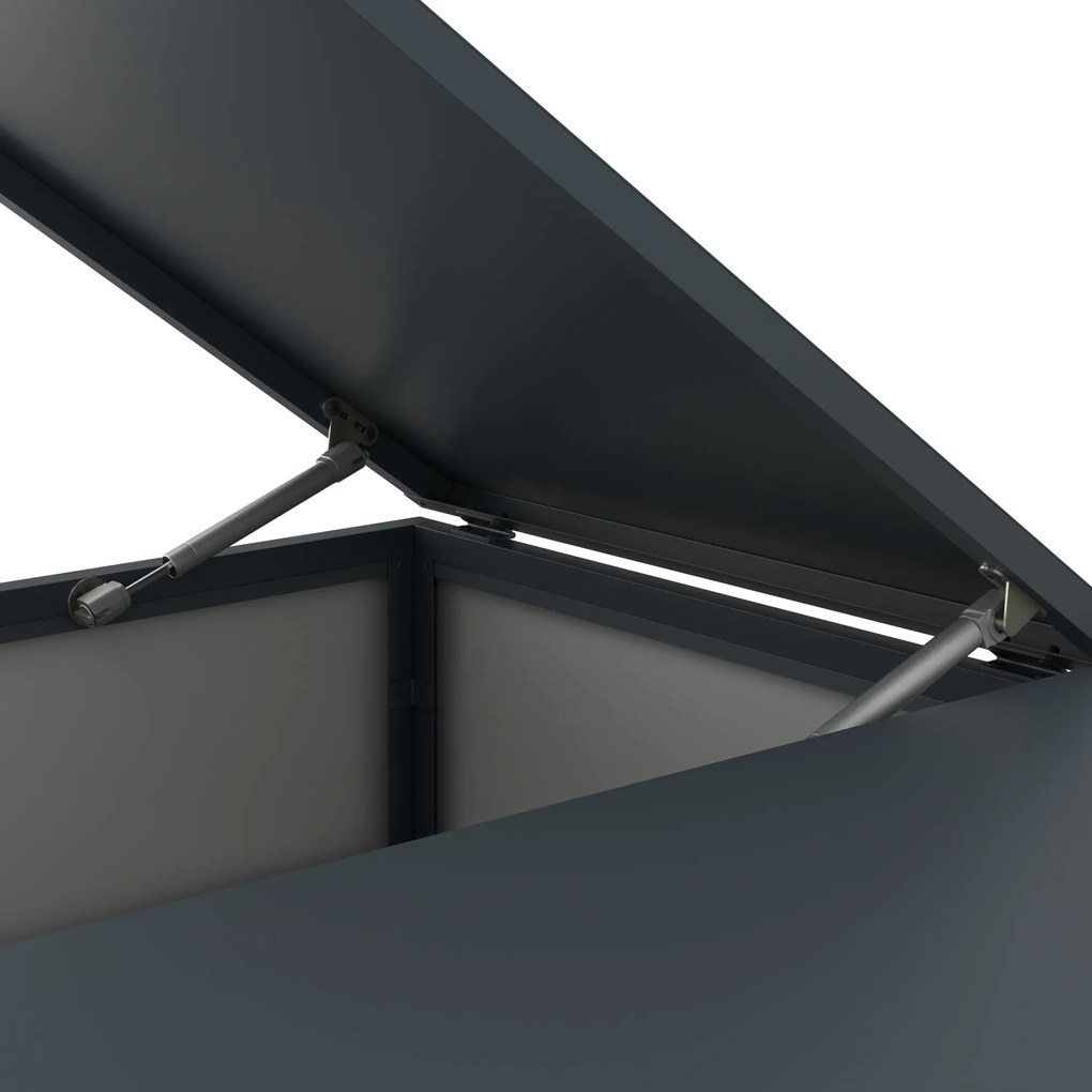 Zabudowa śmietnikowa 240L dwukomorowa, antracyt