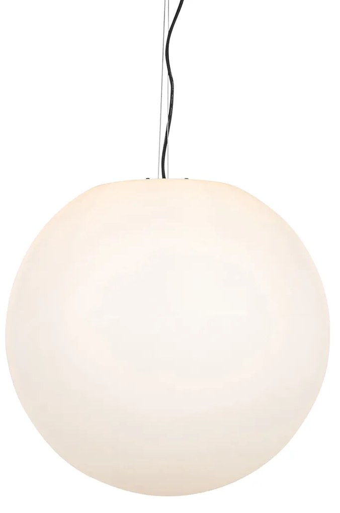 Zewnetrzna Nowoczesna zewnętrzna lampa wisząca biała 56 cm IP65 - Nura Nowoczesny Oswietlenie zewnetrzne