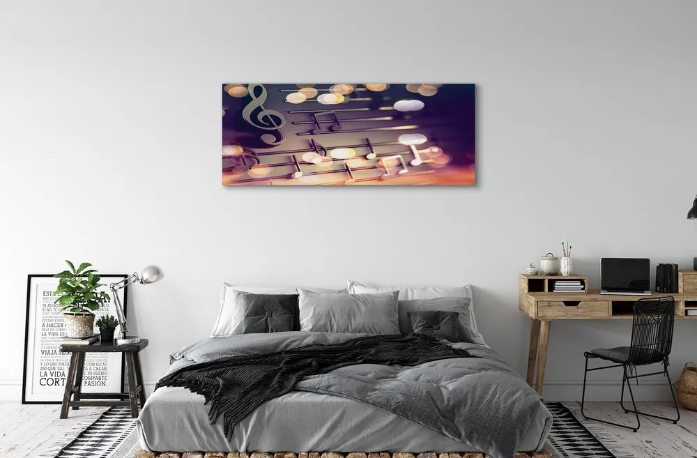 Duży obraz na płótnie Elegancja Muzycznego Zapisu