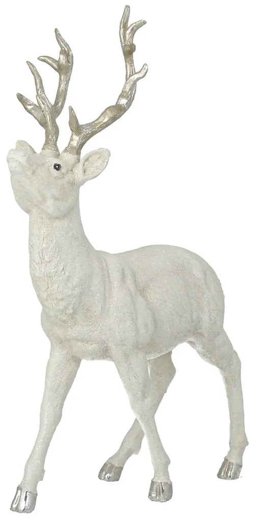 Figurka Deer White 32x12x39 cm silver