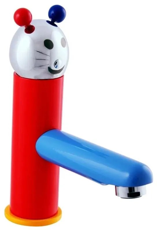 RAV Slezák SE326.0 - Bateria umywalkowa JUNIOR 18,2 cm czerwona/niebieska