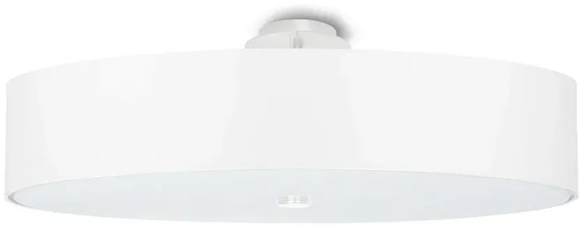 Biały minimalistyczny okrągły plafon 60 cm - EX663-Secret