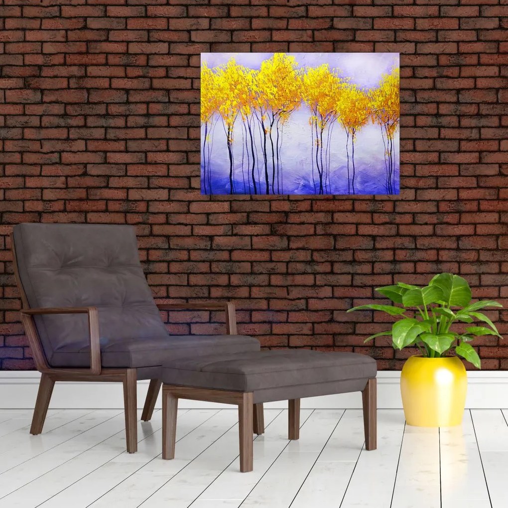Obraz żółtych drzew (70x50 cm)