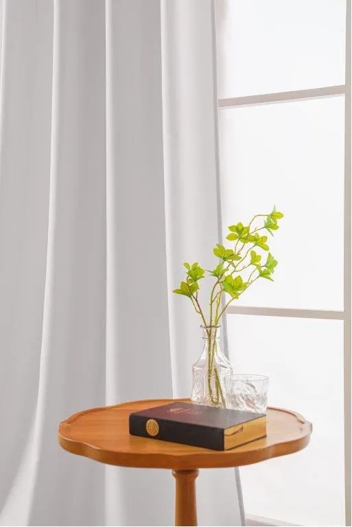 Zasłona OXFORD LIGHT 140x250 cm, biała Zawieszanie: Taśma z wiązaniami