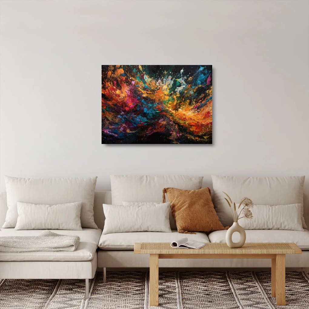 Obraz na szkle - Abstrakcja kolorów II. (70x50 cm)