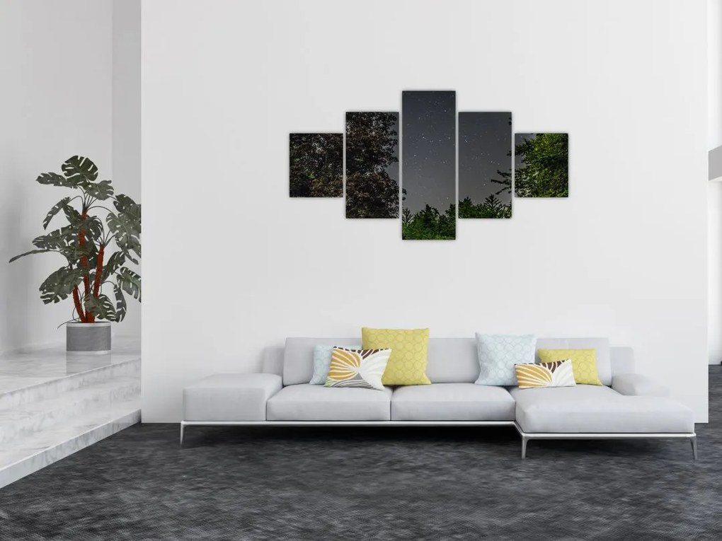 Obraz nocnego nieba (125x70 cm)