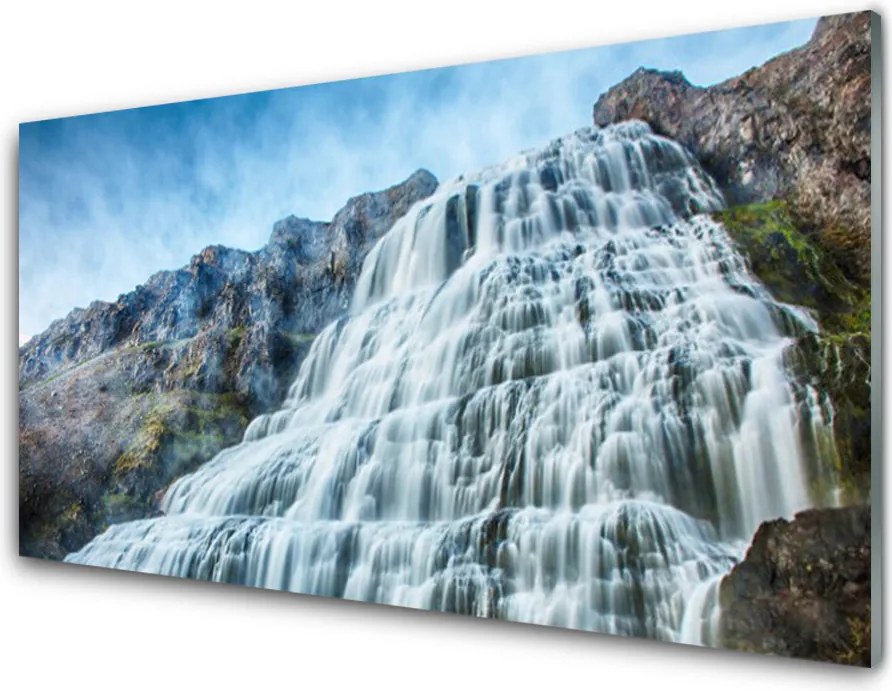 Szkło Ozdobne do Kuchni Kaskada Górskiego Potoku