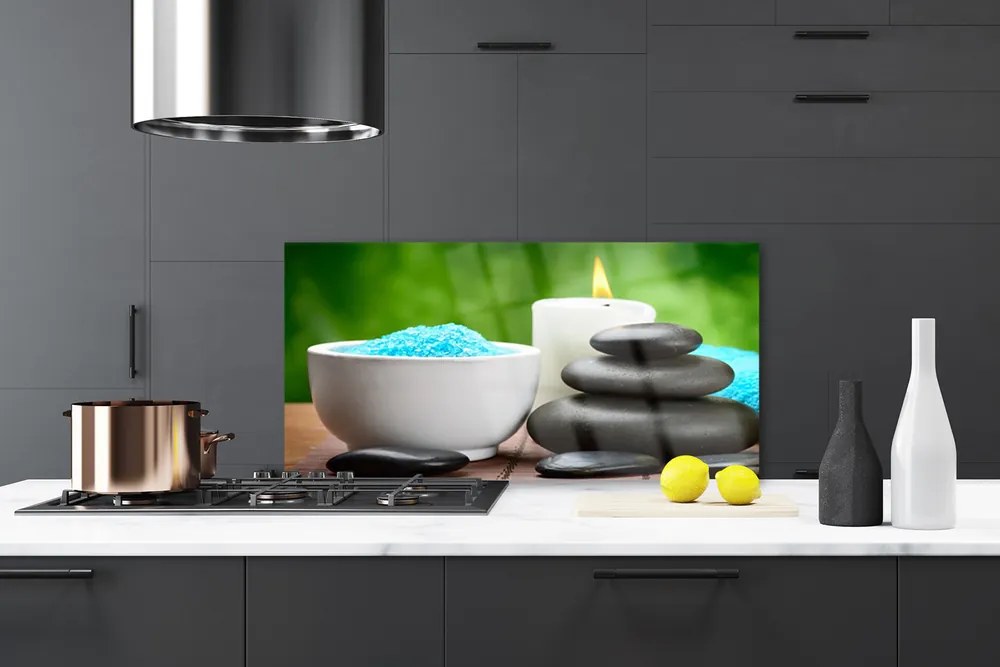 Szkło nad Blatem Relaksująca Kompozycja z Solą