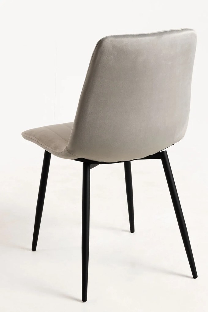 Zestaw 4 Krzese Liny Aksamitne