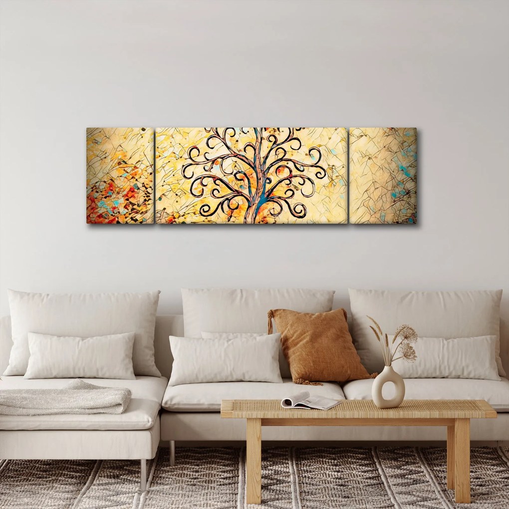 Obraz - Mozaika drzewo życia (170x50 cm)