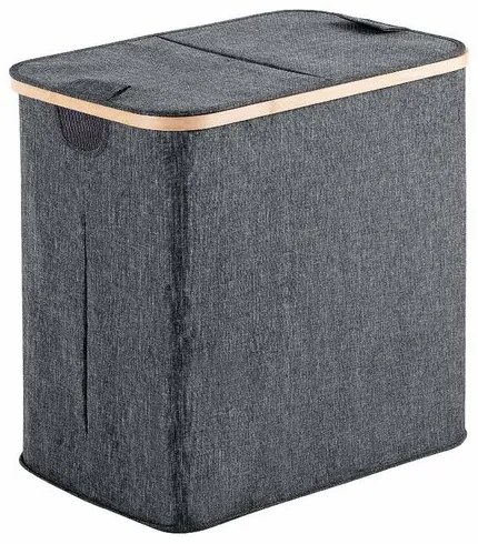 GEDY 133808 Yoshi kosz na pranie 53 x 51 x 34 cm,bambus, szary