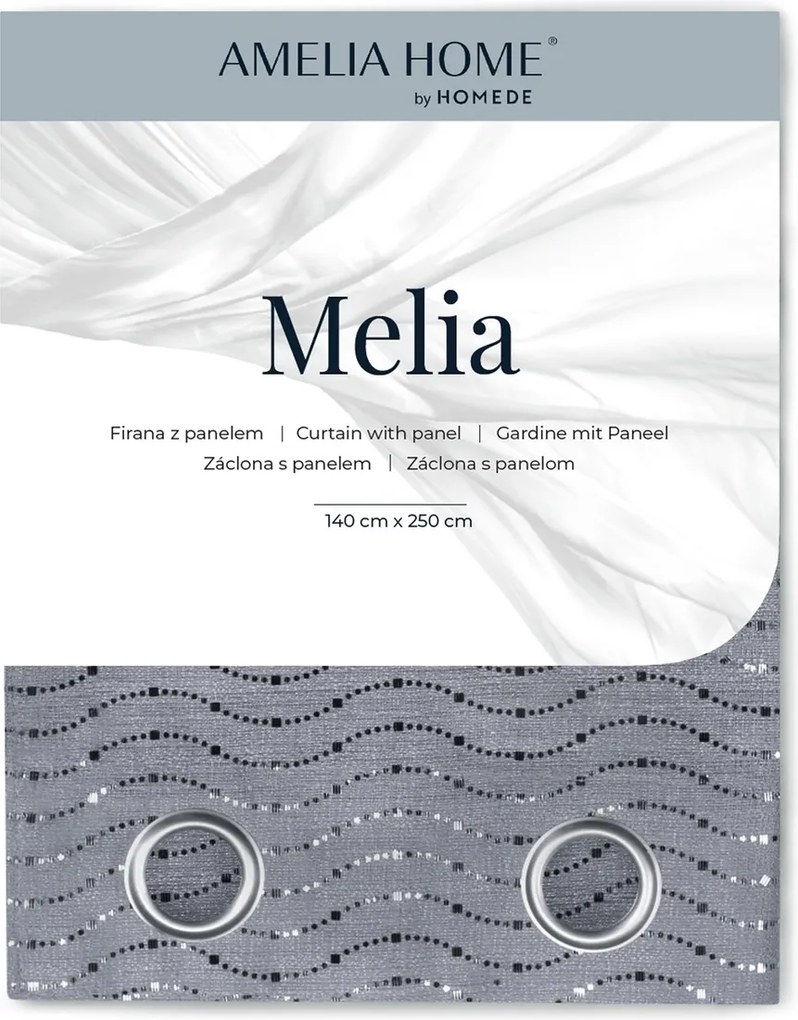 Restilo Firanka Eyelets Melia, 140 x 250 cm