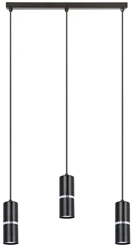 Lampa wisząca z 3 metalowymi kloszami - 12X A562 A5-P89