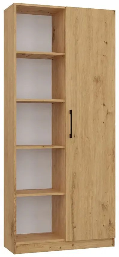Wysoki regał z półkami dąb artisan K6-R41