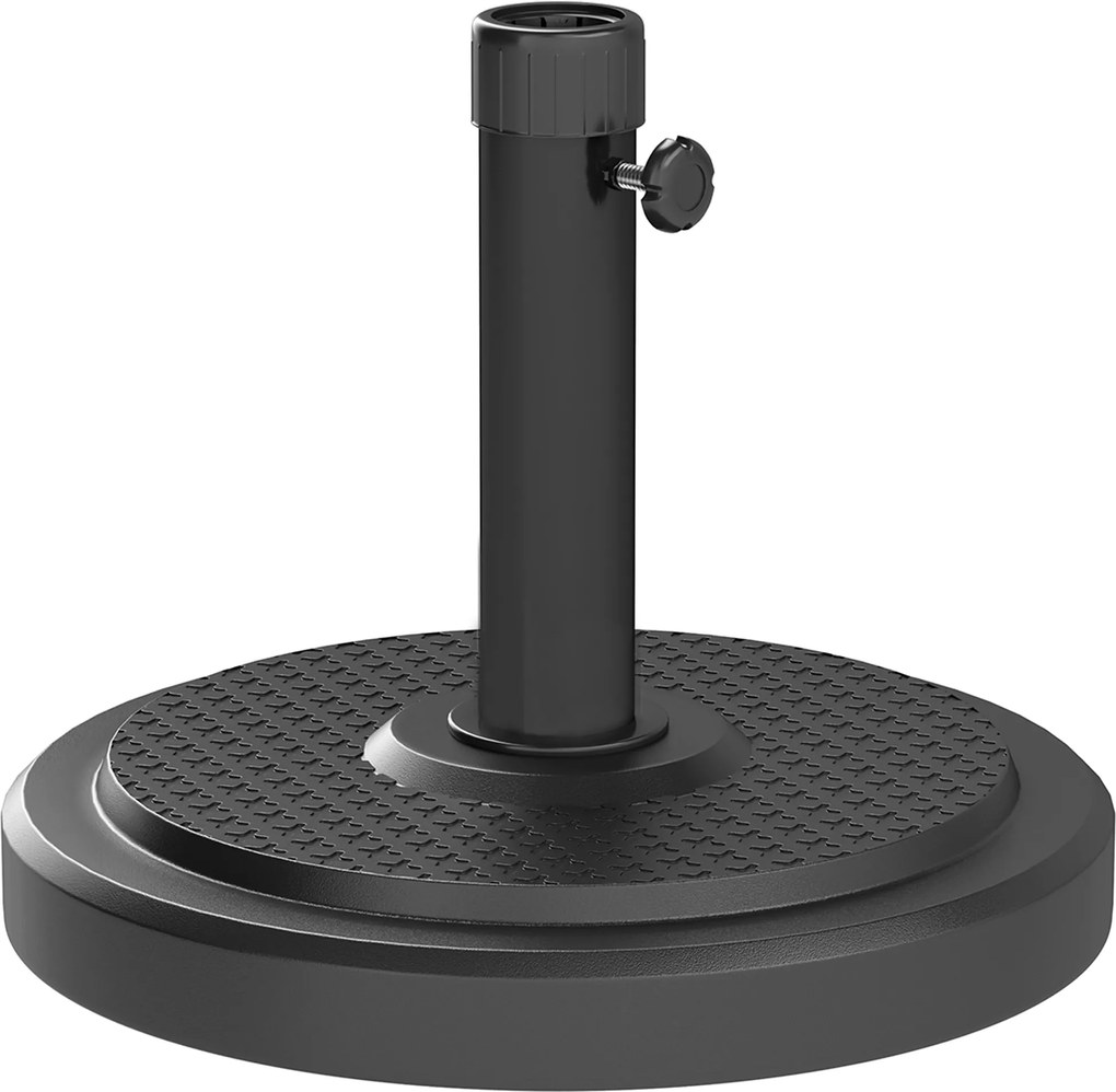 Outsunny Stojak na parasol z betonu 22 kg okrągły stojak z pokrętłem, do parasoli 38 mm/48 mm | Aosom PL