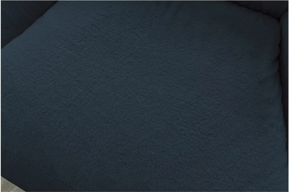 Ciemnoniebieski worek do siedzenia z imitacji futra Lilibet – Bobochic Paris