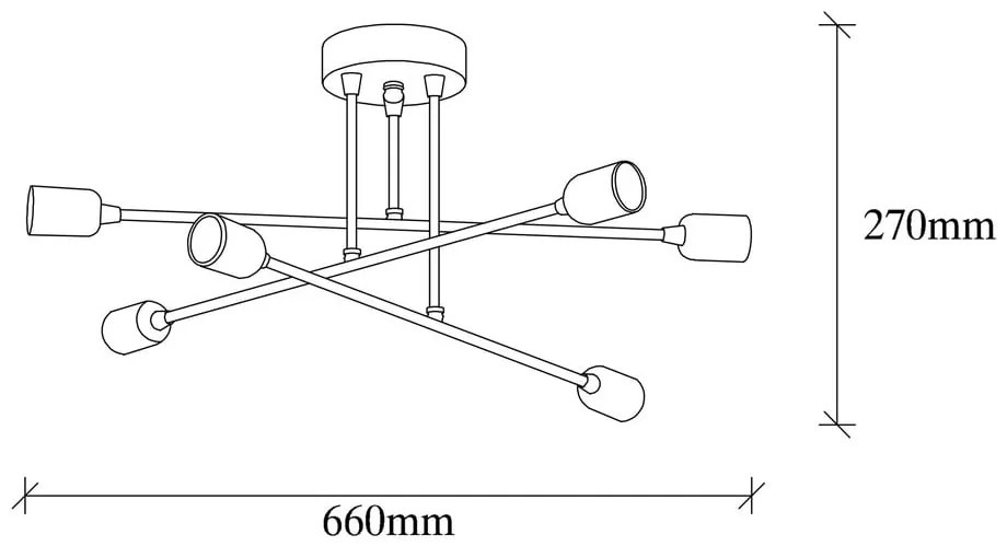 Lampa sufitowa w kolorze złota Fleur – Opviq lights