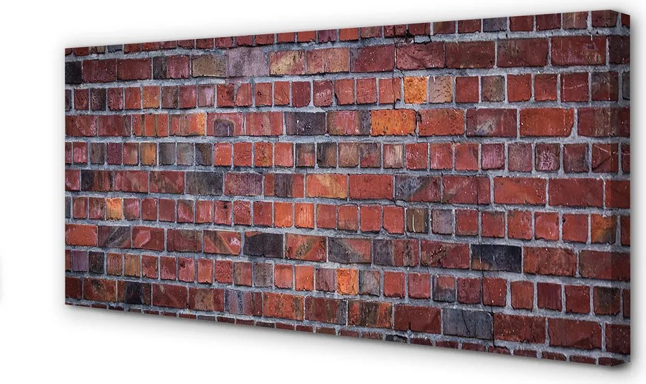 Obraz canvas na ścianę Industrialny Mur Z Cegły
