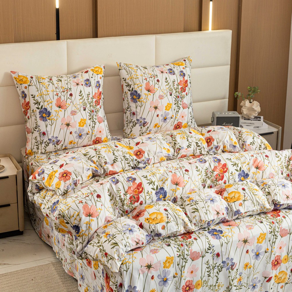 PrzytulneMieszkanie.pl PrzytulneMieszkanie.pl Pościel z mikrofibry WILDFLOWERS kolorowa Rozmiar pościeli: 2 szt 70 x 90 cm | 200 x 220 cm