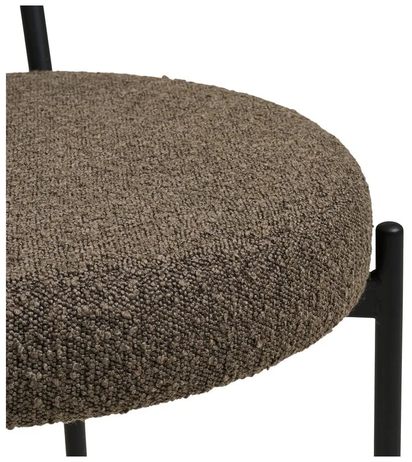 Brązowe tapicerowane krzesło Badalona – House Nordic