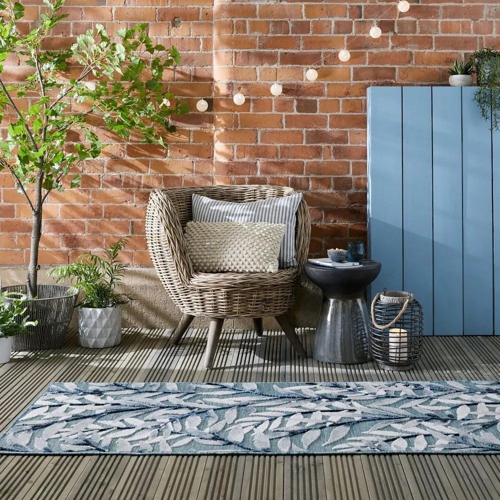Niebieski chodnik odpowiedni na zewnątrz 230x80 cm Willow – Flair Rugs