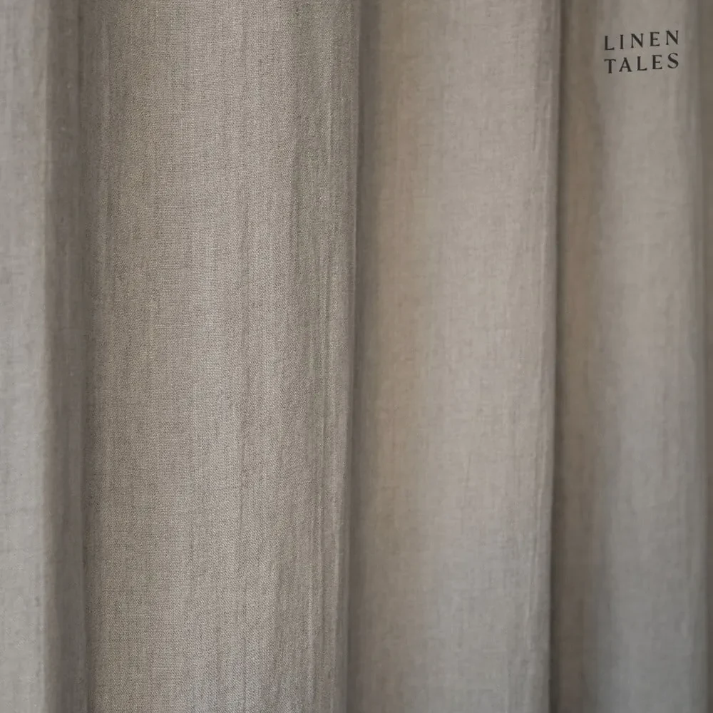 Beżowa zasłona 140x200 cm Night Time – Linen Tales