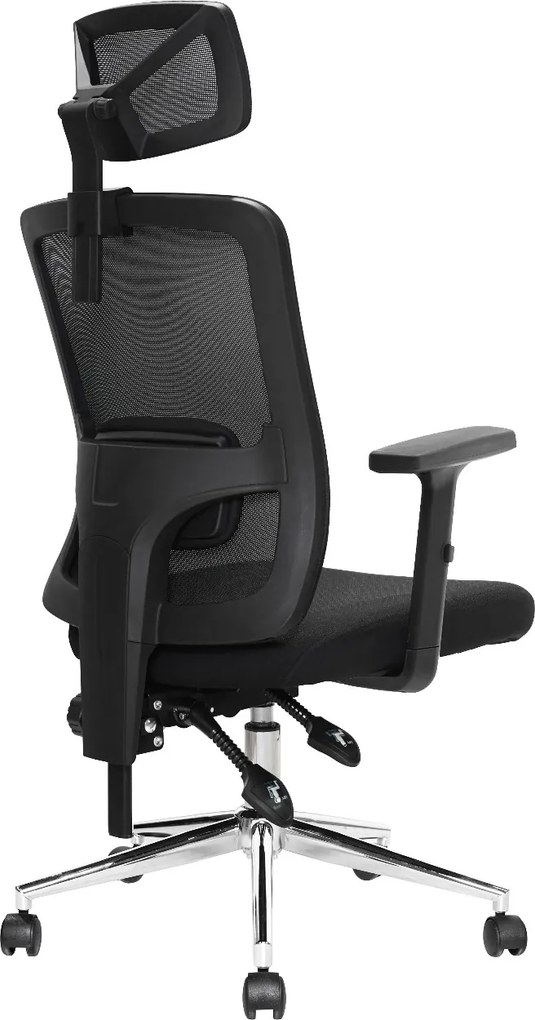 Krzesło biurowe z regulacją lędźwiową Otis, zgodne z normą BHP