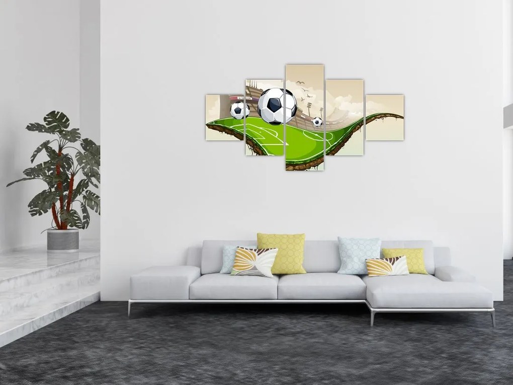 Obraz - Boisko do piłki nożnej (125x70 cm)