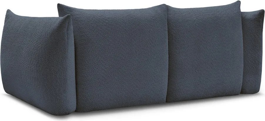 Ciemnoniebieska sofa z materiału bouclé 234 cm Azra – Bobochic Paris