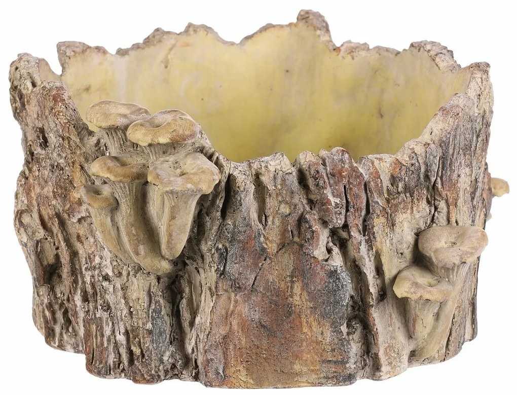 Obudowa betonowa - pień z grzybami, 32 x 29 x 16cm
