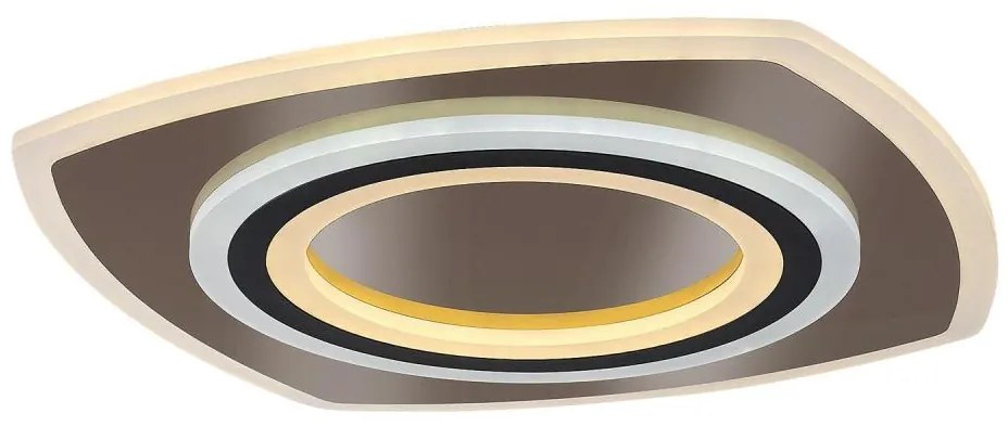 Rabalux 71317-LED ściemnialna lampa sufitowa TANELI 60W/230V 3000/4000/6000K chrom/czarny + pilot