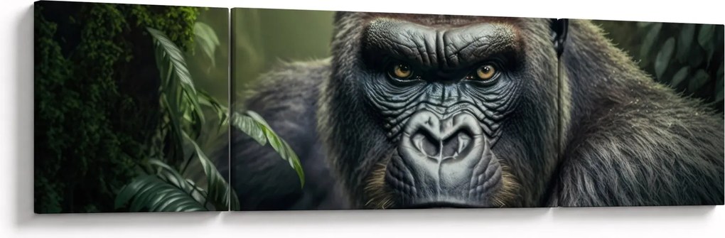 Obraz - Portret goryla (170x50 cm)